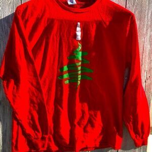 COCA COLA L Christmas Tree long sleeve Tee